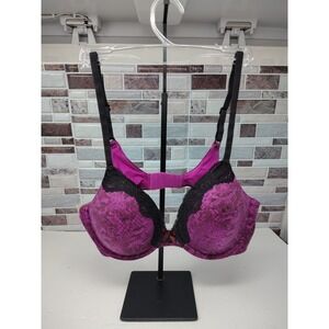 MAIDENFORM 34B Comfort Devotion Full Coverage Lace Trim  Wire Bra 09404 AT9N NWT